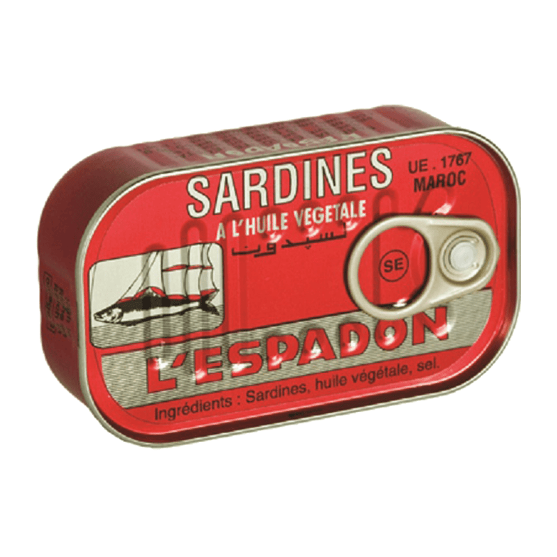Lespadon Sardines In Veg Oil Tin - 125g