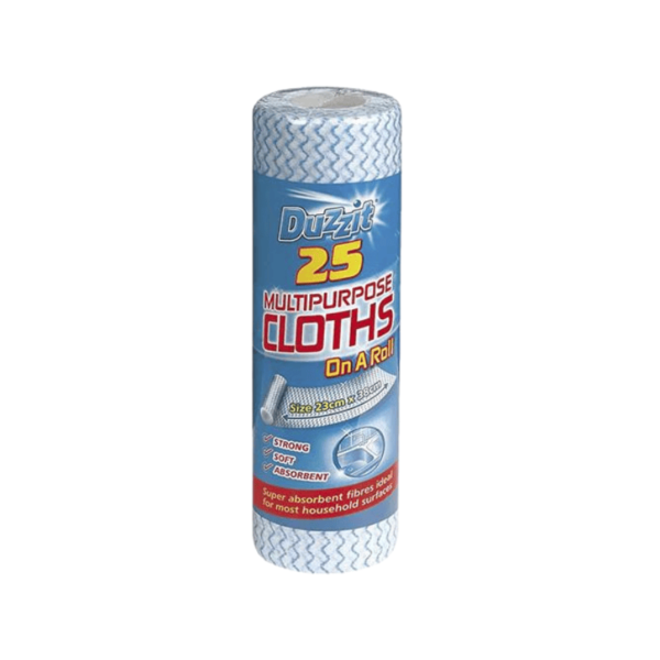 Duzzit Multipurpose Cloths 25 Roll Pack