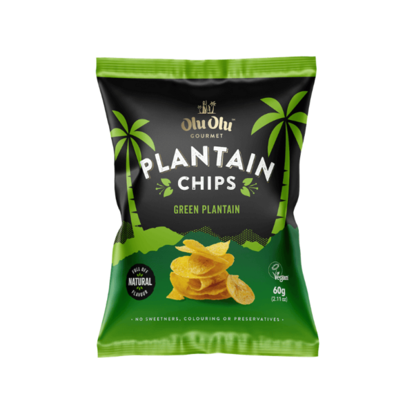 Olu Olu Plantain Chips Green 60g