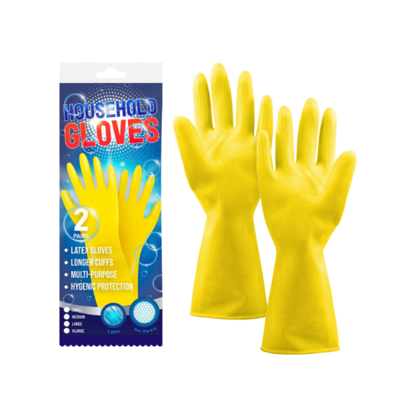 Latex Washing Up Gloves - Medium