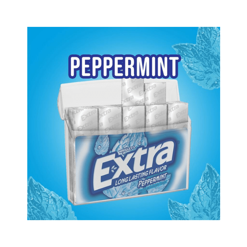 Wrigleys Extra Peppermint Chewing Gum Sugar Free - Image 2