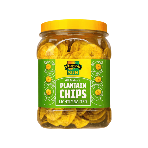 Tropical Sun Plantain Chips Salted Jar