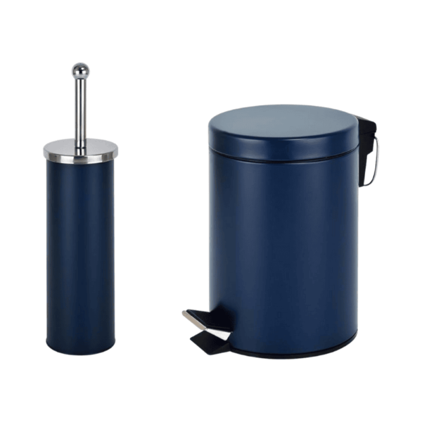 Round Dustbin & Toilet Brush