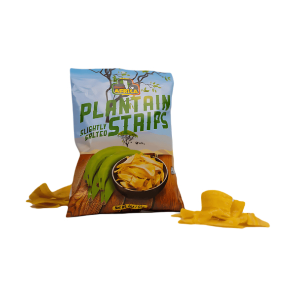 Pride of Africa Plantain Chips Strips Salted