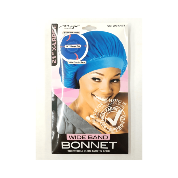 MAGIC SATIN BONNET ASSORTED EXTRA LARGE