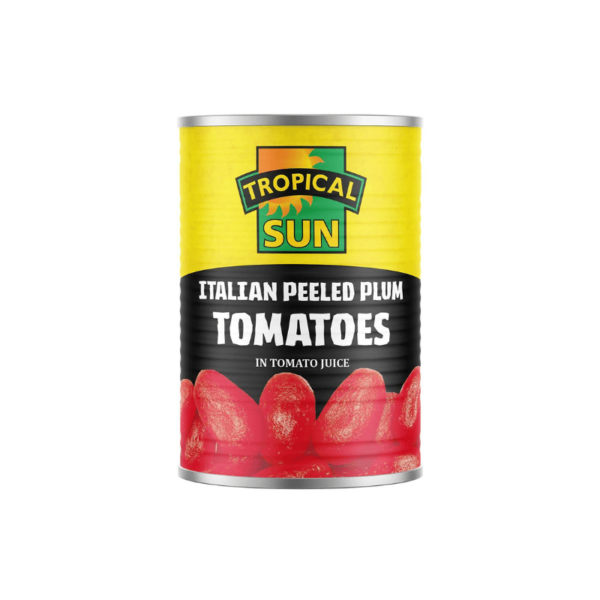 Tropical Sun Peeled Plum Tomatoes 400g