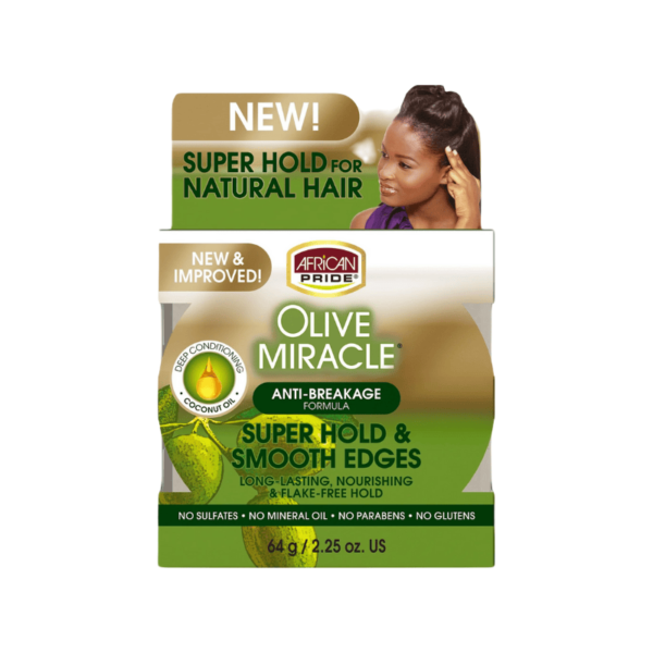 African Pride OLIVE SILKY SMOOTH EDGES 2.25oz